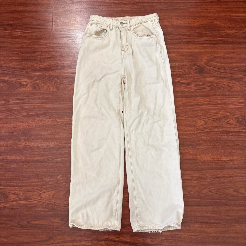 Dazy Women's Cream and Tan Jeans